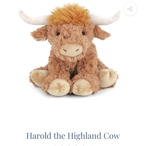 NWT RARE Mon Ami Harold the Highland Cow Plush Stuffed Toy Cute Fun (Brand New) - Picture 2 of 10